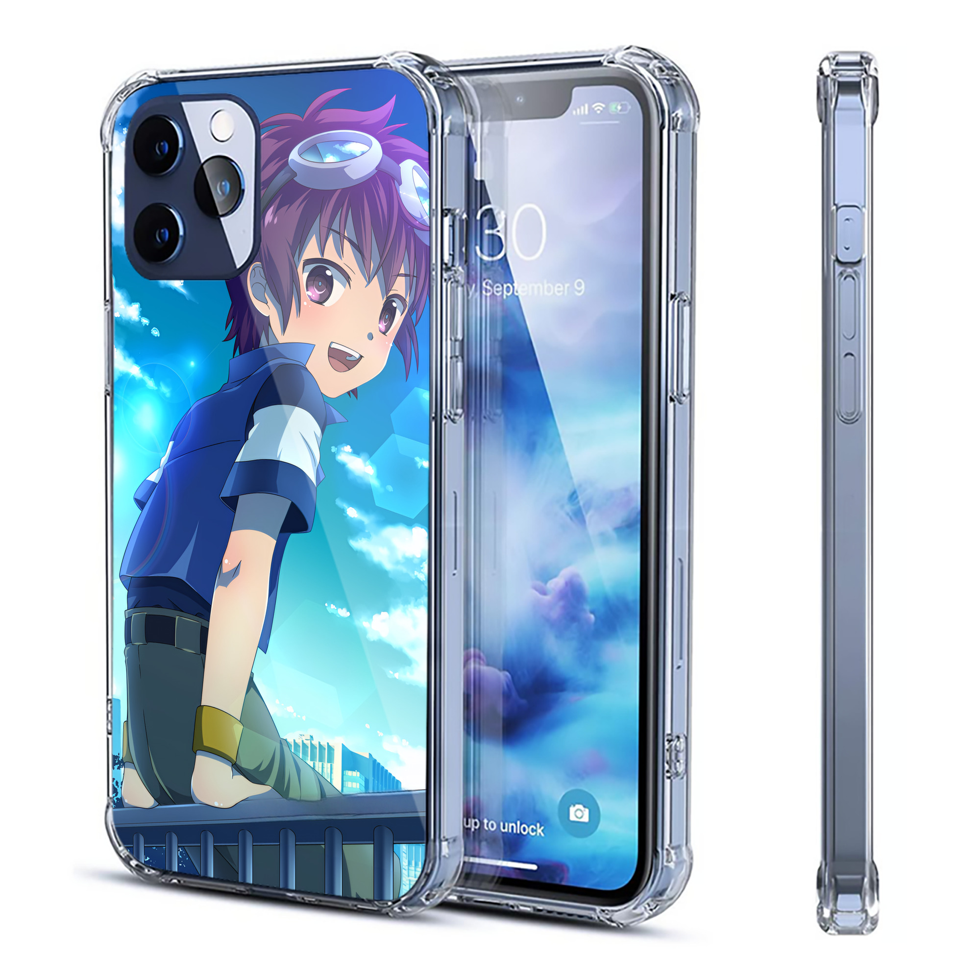 （画像用） Digimon デジタルモンスター/デジモン 【iPhone 12シリーズ対応】透明スマホケース（クリアソフトケース）